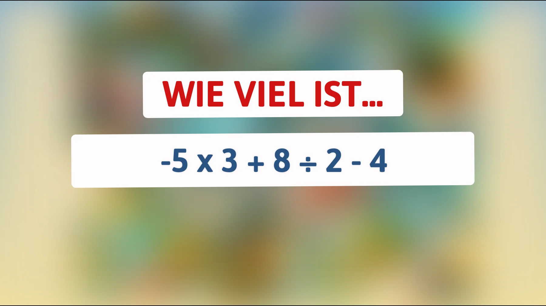 Nur 1 % der Menschen lösen dieses Mathe-Rätsel korrekt: Bist du schlau genug?"